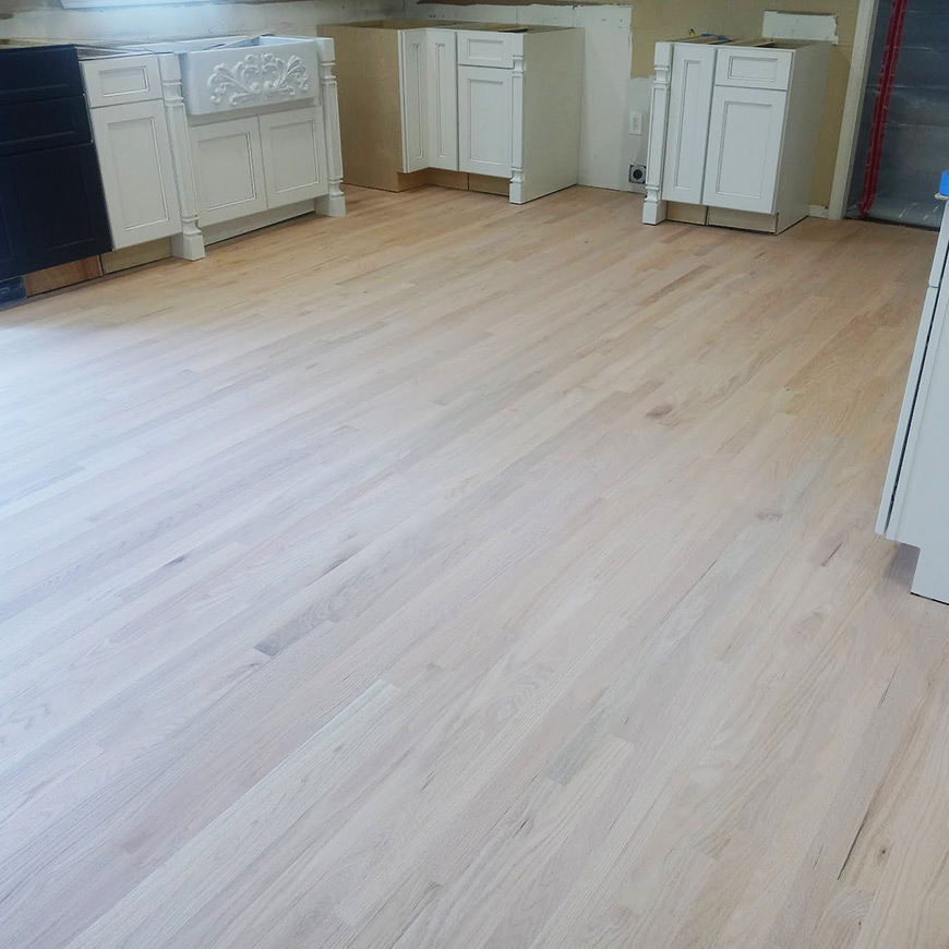 blank sanded floor ready to stain
