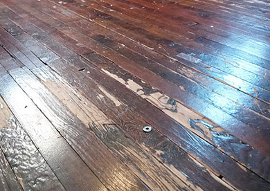 New Jersey Hardwood Floor Before